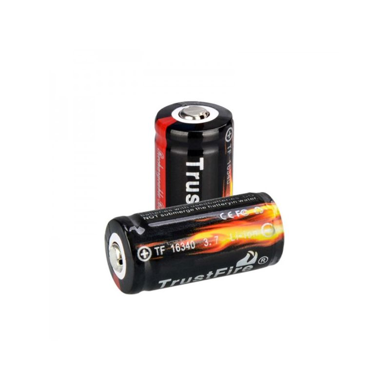 TrustFire 16340 CR123A 880mAh Li-ion oplaadbare batterij milieuvriendelijk alternatief duurzame energie