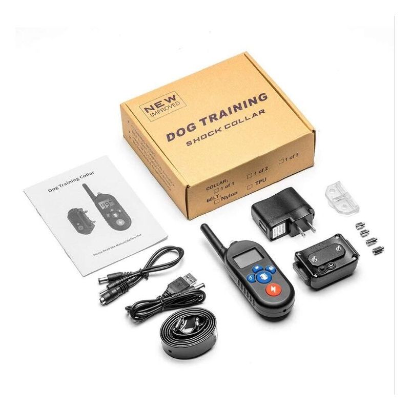 800m Elektrische Hondentrainingshalsband voor Kleine tot Grote Honden 3 Trainingsmodi Oplaadbaar en Waterdicht