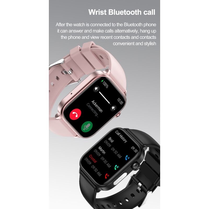 ET570 Smartwatch Bloedglucose ECG Bloeddruk voor Android iOS | H-band Gezondheidspartner IP68