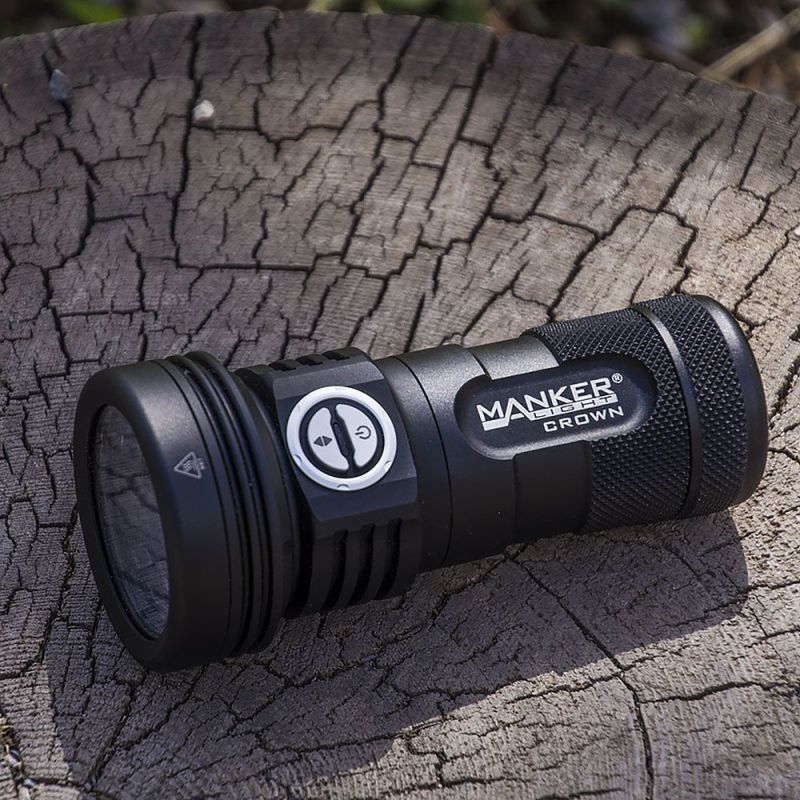 Manker CROWN digitale zoom zaklamp 5000 lumen krachtige LED 900 meter straalafstand outdoor en kampeer licht