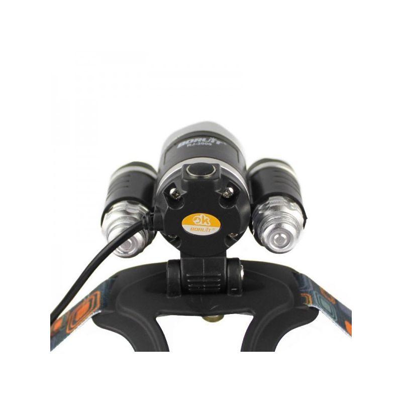 Boruit RJ-3000 LED-koplamp 1000 lumen T6 wit licht waterbestendig avontuurlijke uitrusting jachtkoplamp