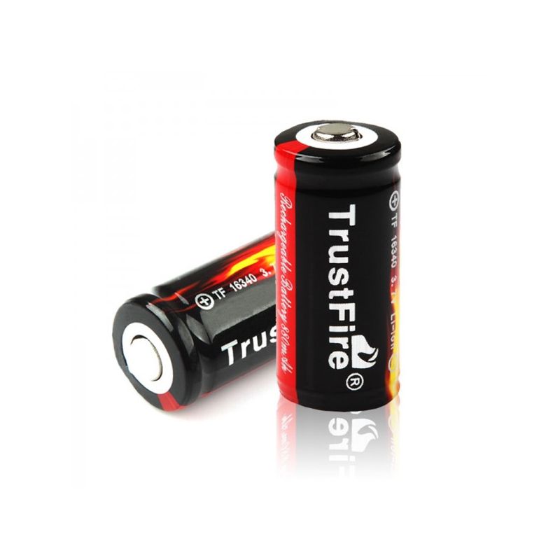 TrustFire 16340 CR123A 880mAh Li-ion oplaadbare batterij milieuvriendelijk alternatief duurzame energie