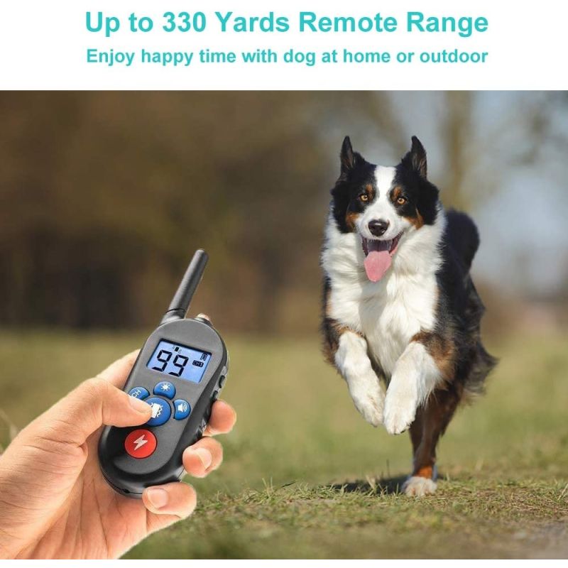 800m Elektrische Hondentrainingshalsband voor Kleine tot Grote Honden 3 Trainingsmodi Oplaadbaar en Waterdicht
