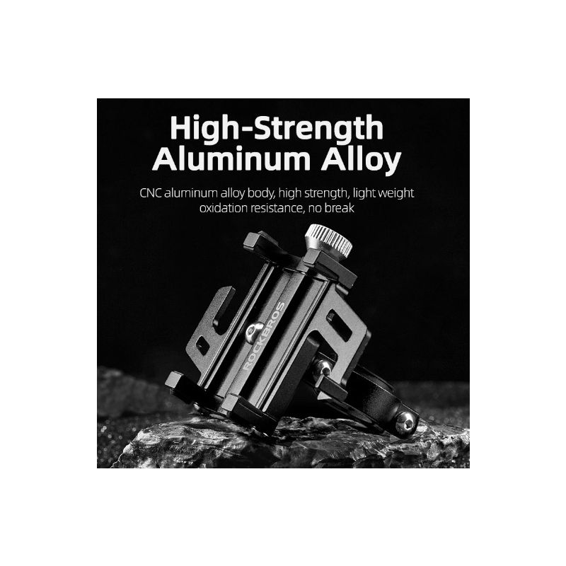 ROCKBROS Telefoonhouder Motorfiets Elektrische Fiets CNC Aluminium Beugel Vijf Klauwen Veilig Duurzaam Design