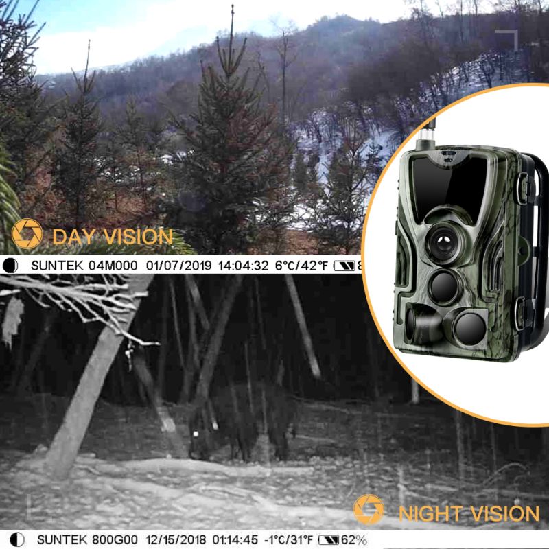 HC801M Trail Wildlife Camera 20MP 1080P Nachtzicht Ideaal voor Wildlife Fotografie Infrarood en 2G MMS verbinding