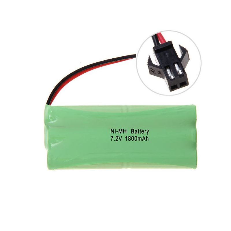 7.2V AA Ni-MH 1800mAh milieuvriendelijke batterij SM-stekker hoge capaciteit speelgoedauto modelvliegtuig