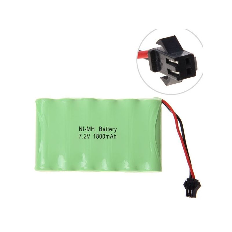 7.2V Oplaadbare Ni-MH AA 1800mAh SM-stekker Milieuvriendelijke Batterij Hoge Capaciteit Geen Geheugeneffect