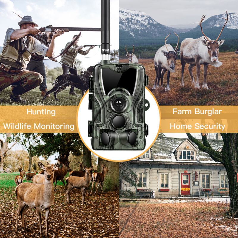 HC801M Trail Wildlife Camera 20MP 1080P Nachtzicht Ideaal voor Wildlife Fotografie Infrarood en 2G MMS verbinding