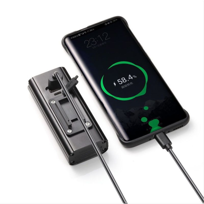 NiteBeam BR08 fietsverlichting 8LED 10000 lumen USB oplaadbaar helder fietslicht voor stadsfietsen en mountain trails