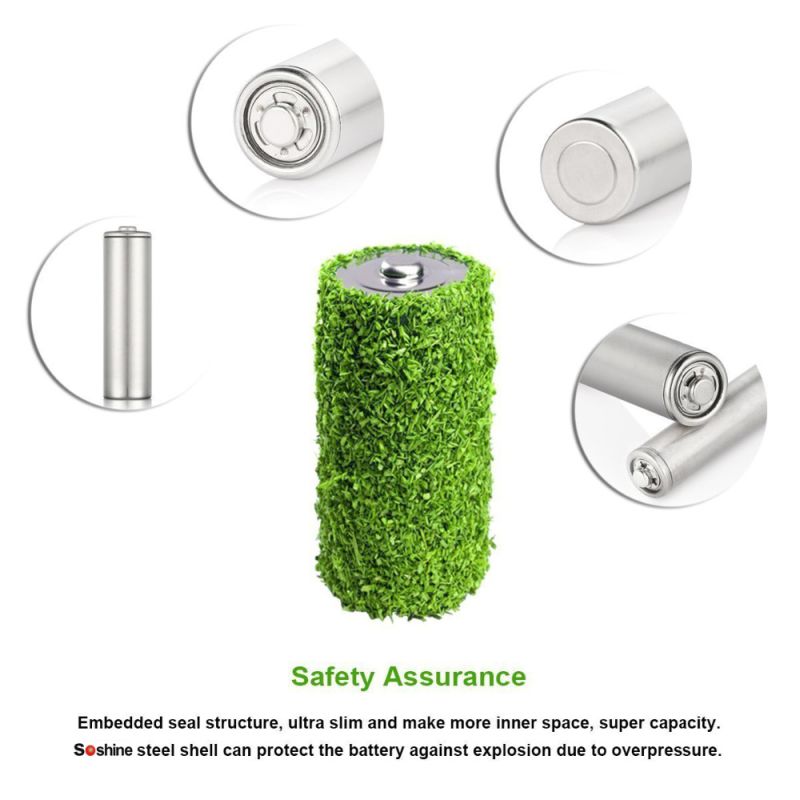 Soshine 6500mAh 3.7V 32650 Lithium Li-ion oplaadbare batterij met hoge energiedichtheid en lange levensduur