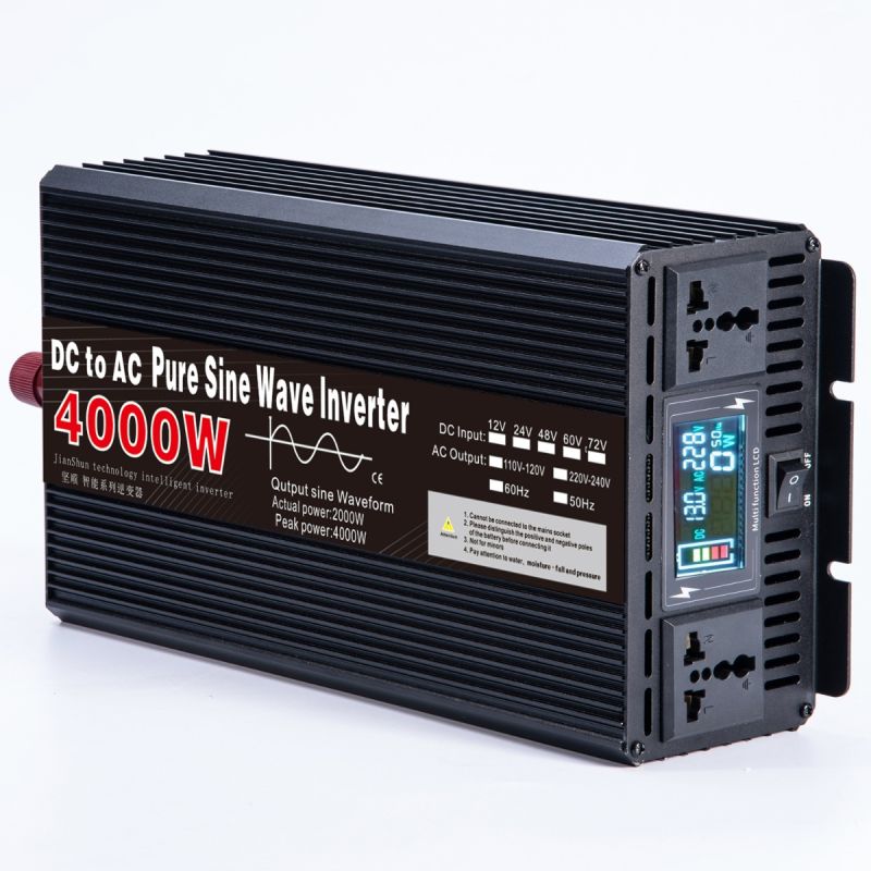 Pure Sine Wave Inverter 3000W-8000W voor Off-Grid en Camper Compact Ontwerp DC 12V/24V naar AC 110V/220V