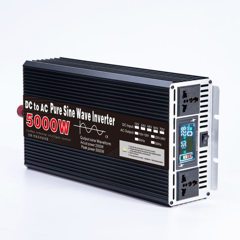 Pure Sine Wave Inverter 3000W-8000W voor Off-Grid en Camper Compact Ontwerp DC 12V/24V naar AC 110V/220V