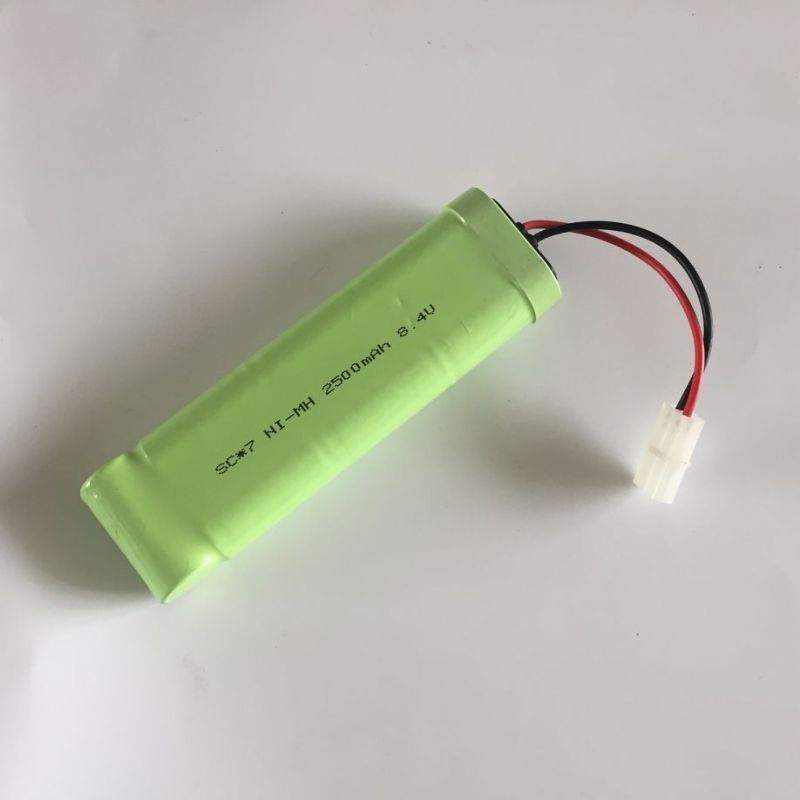 8,4V SC*7 2500mAh Ni-MH oplaadbare batterij milieuvriendelijke technologie voor speelgoedauto's en modelvliegtuigen