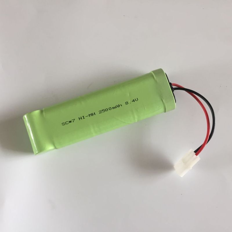 8,4V SC*7 2500mAh Ni-MH oplaadbare batterij milieuvriendelijke technologie voor speelgoedauto's en modelvliegtuigen