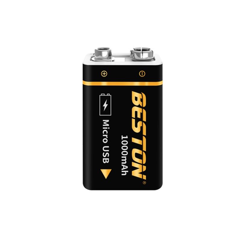 Beston 9V 1000mAh micro USB oplaadbare batterij voor RC helikopters milieuvriendelijke li-ion batterij