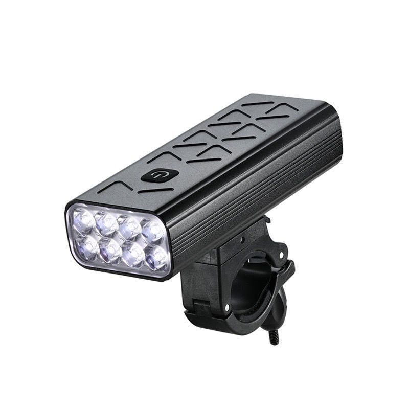 NiteBeam BR08 fietsverlichting 8LED 10000 lumen USB oplaadbaar helder fietslicht voor stadsfietsen en mountain trails