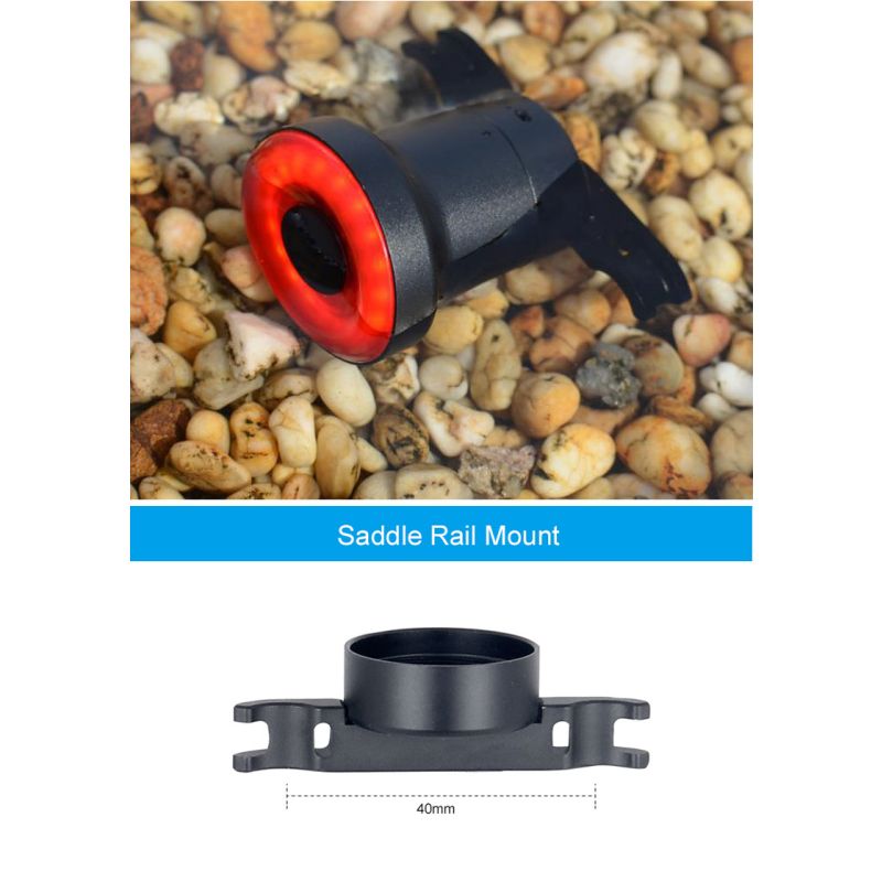 XLite100 Intelligente Fiets Achterlicht USB Slimme Fietsrem COB LED Veiligheid voor Woon-werkverkeer Trail Fietsen