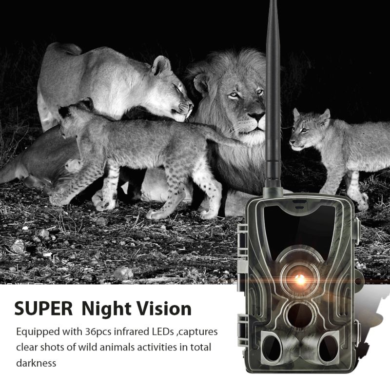 HC801M Trail Wildlife Camera 20MP 1080P Nachtzicht Ideaal voor Wildlife Fotografie Infrarood en 2G MMS verbinding