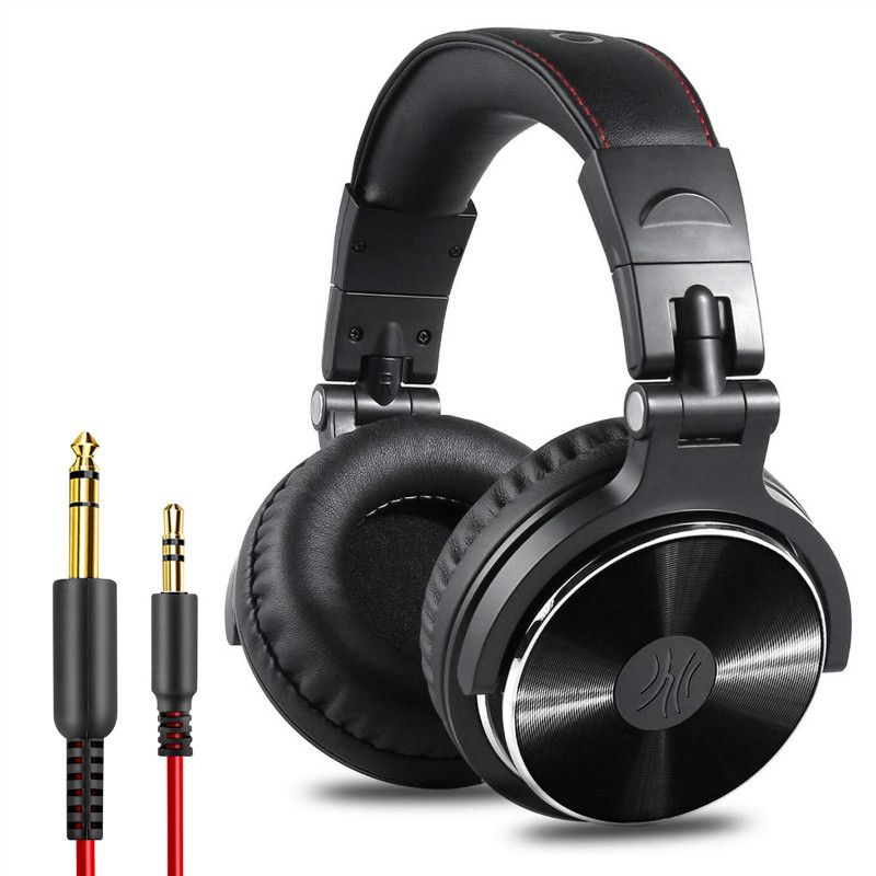 Oneodio Pro-10 Zwarte Professionele Studiohoofdtelefoon Comfortabel HiFi Monitor 50mm Drivers Geluidsisolatie