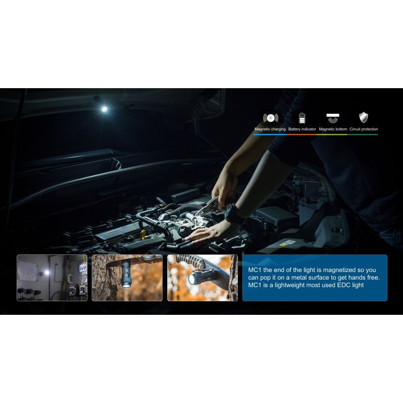 Ontdek TrustFire MC1 Baton XP-L HI compacte LED zaklamp 1000 lumen magnetisch oplaadbare sleutelhanger verlichting