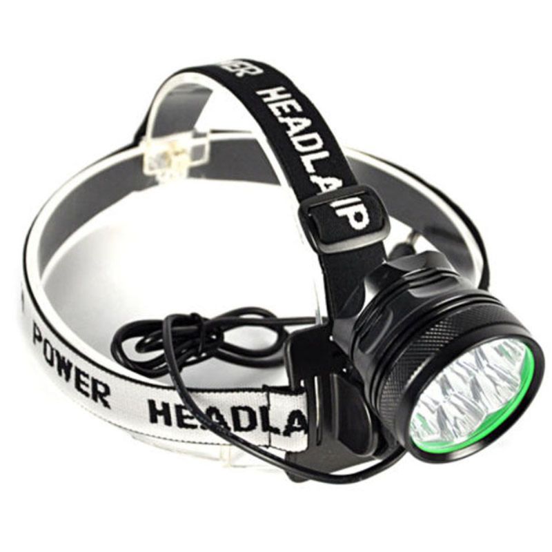 9T6 LED Fietsverlichting 10800 Lumen Waterdicht IP65 Met Drievoudige Modi Oplaadbaar Batterij Inbegrepen Zwart