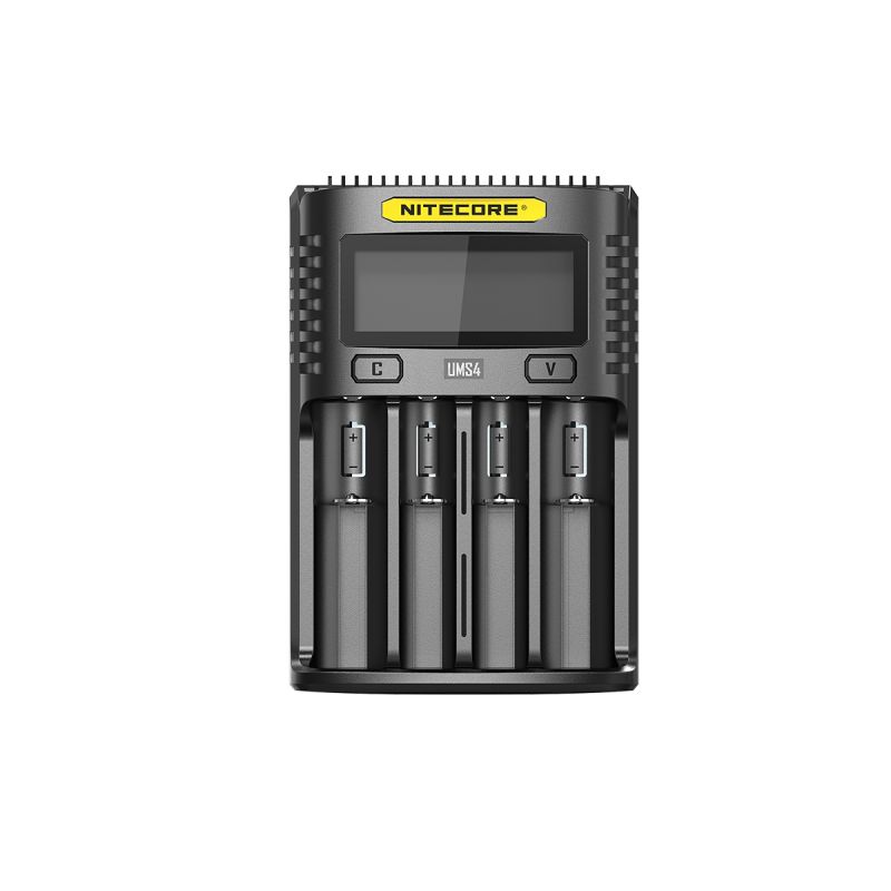 Nitecore UMS4 intelligente USB-oplader vier-slot voor 18650 21700 batterijen snelle en efficiënte oplaadoplossing