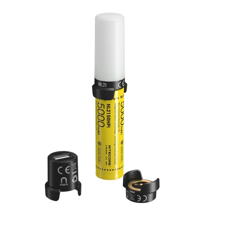 NITECORE 21700 Intelligent Batterijsysteem met NL2150HPI 5000mAh batterij ML21 Magnetisch Licht en buitenverlichting