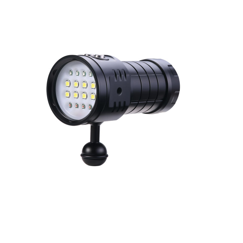 Ontdek de C16 LED Onderwaterduikzaklamp 100M Duurzame Aluminiumlegering met Type-C Opladen voor Onderwateravonturen