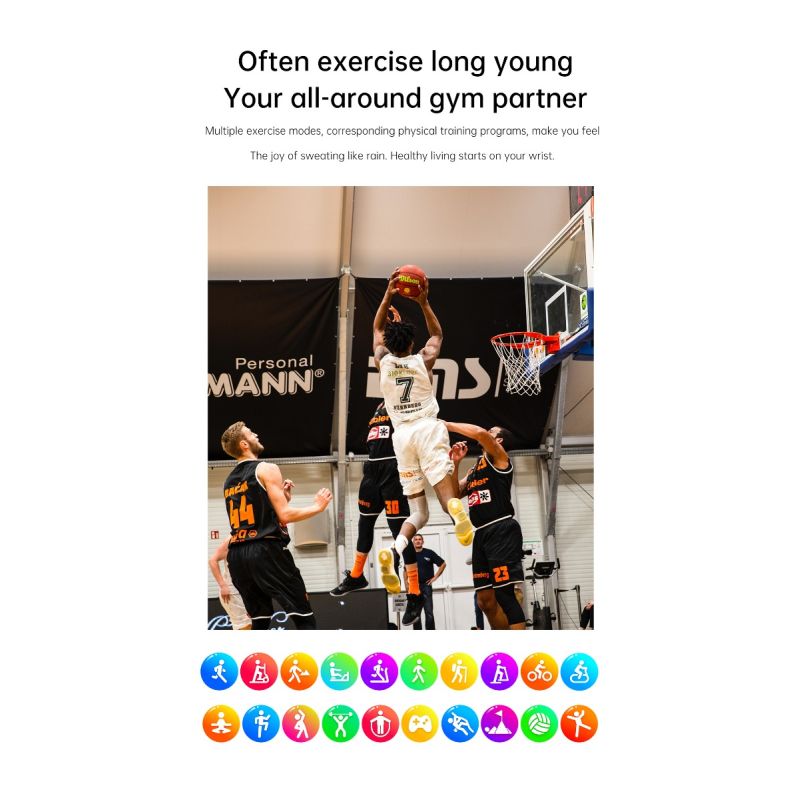 ET540 Smartwatch: ECG, Bloedglucose & Temperatuur! Fitness Tracker met Bloeddruk, Hartslag & Bluetooth Bellen