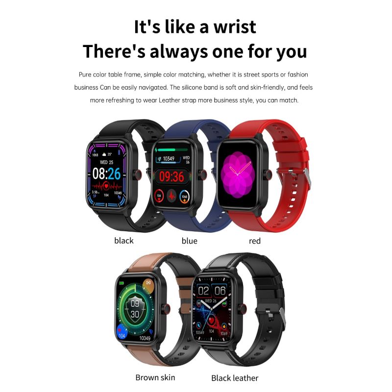 ET540 Smartwatch: ECG, Bloedglucose & Temperatuur! Fitness Tracker met Bloeddruk, Hartslag & Bluetooth Bellen