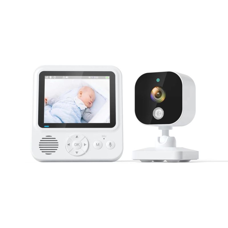 AMB900 Video-Babyfoon 2,8 inch IPS scherm 720P Betrouwbare Draadloze Babycamera Nachtzicht Tweeweg Intercom