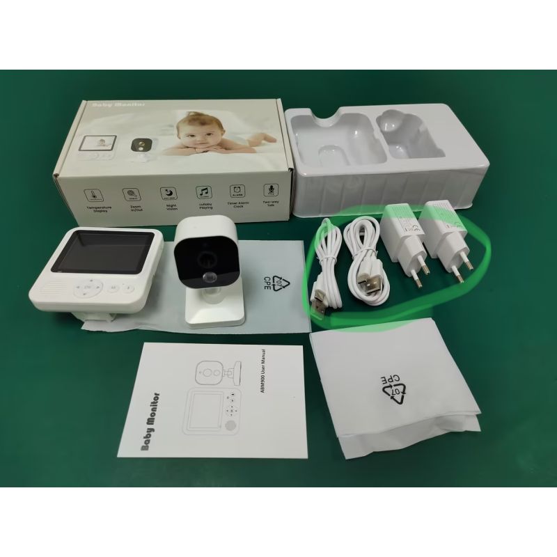 AMB900 Video-Babyfoon 2,8 inch IPS scherm 720P Betrouwbare Draadloze Babycamera Nachtzicht Tweeweg Intercom