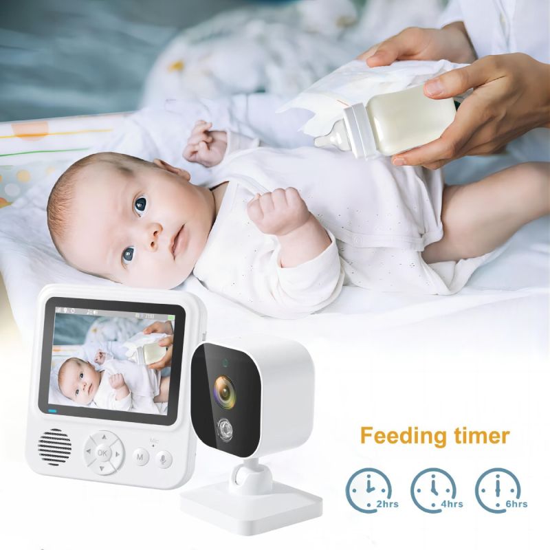 AMB900 Video-Babyfoon 2,8 inch IPS scherm 720P Betrouwbare Draadloze Babycamera Nachtzicht Tweeweg Intercom