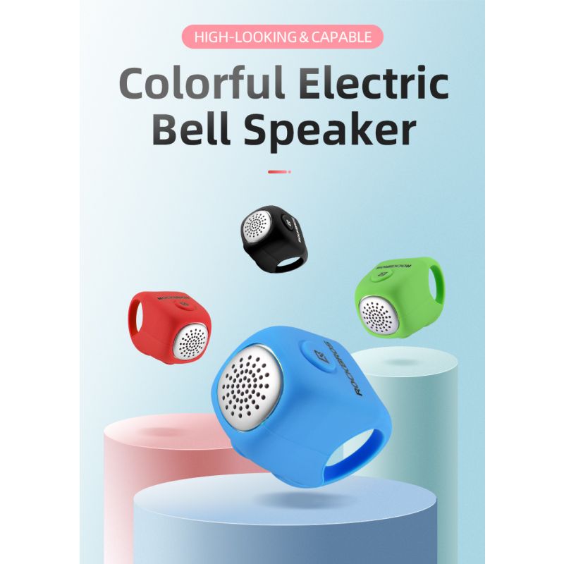 ROCKBROS Elektrische Fietsbel 110 dB Hoorn Regendicht Silicagel Shell Veiligheid MTB Stadsfietsen Accessoires