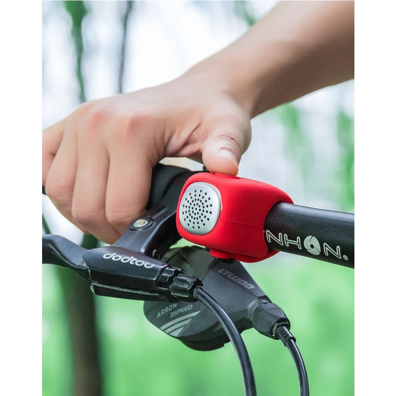 ROCKBROS Elektrische Fietsbel 110 dB Hoorn Regendicht Silicagel Shell Veiligheid MTB Stadsfietsen Accessoires