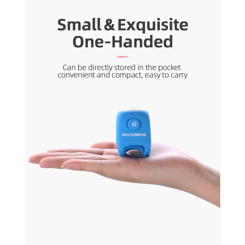 ROCKBROS Elektrische Fietsbel 110 dB Hoorn Regendicht Silicagel Shell Veiligheid MTB Stadsfietsen Accessoires