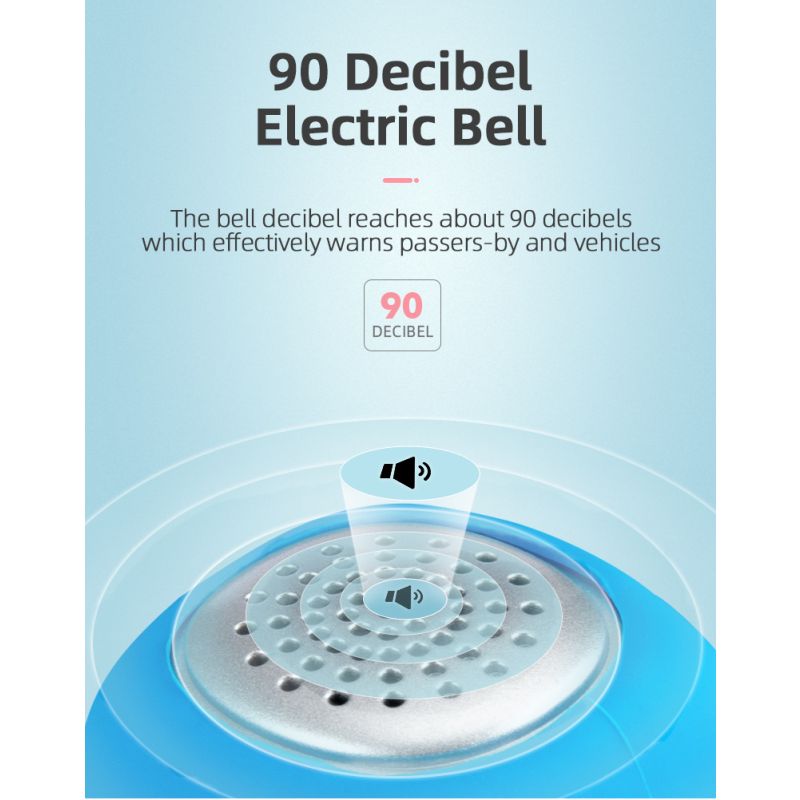 ROCKBROS Elektrische Fietsbel 110 dB Hoorn Regendicht Silicagel Shell Veiligheid MTB Stadsfietsen Accessoires