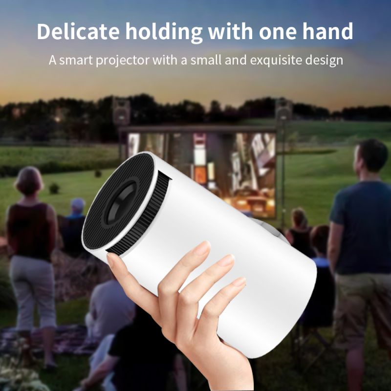 HY300 Android Projector 1280x720P Full HD WiFi 6 Slimme Draagbare Projector voor Thuisbioscoop en Kantoor