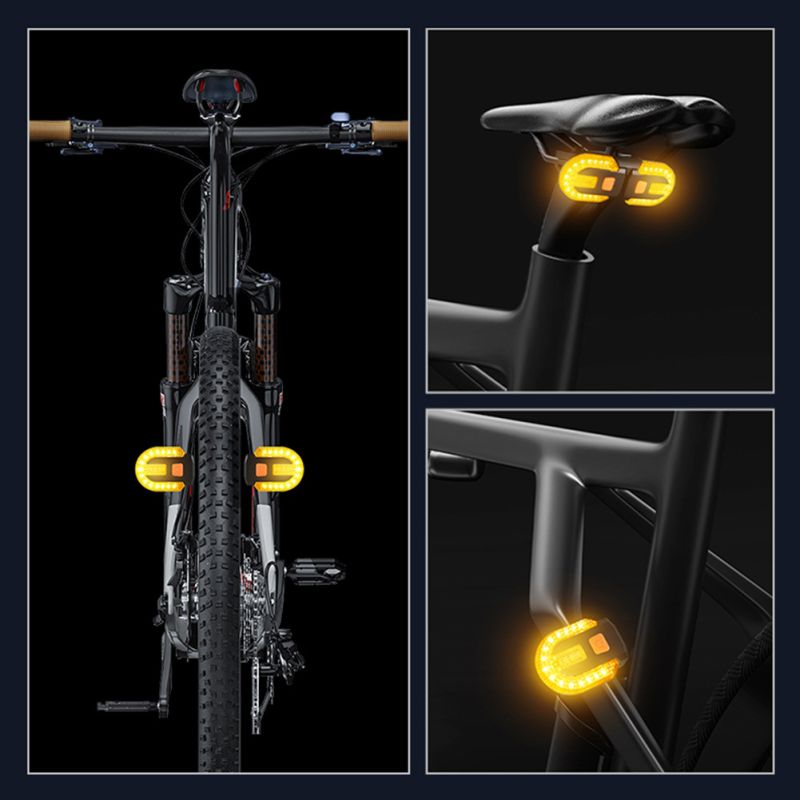 LED Fietslamp USB Oplaadbaar Draadloze Fietsverlichting Veiligheidsaccessoire voor Zichtbaarheid Fietser