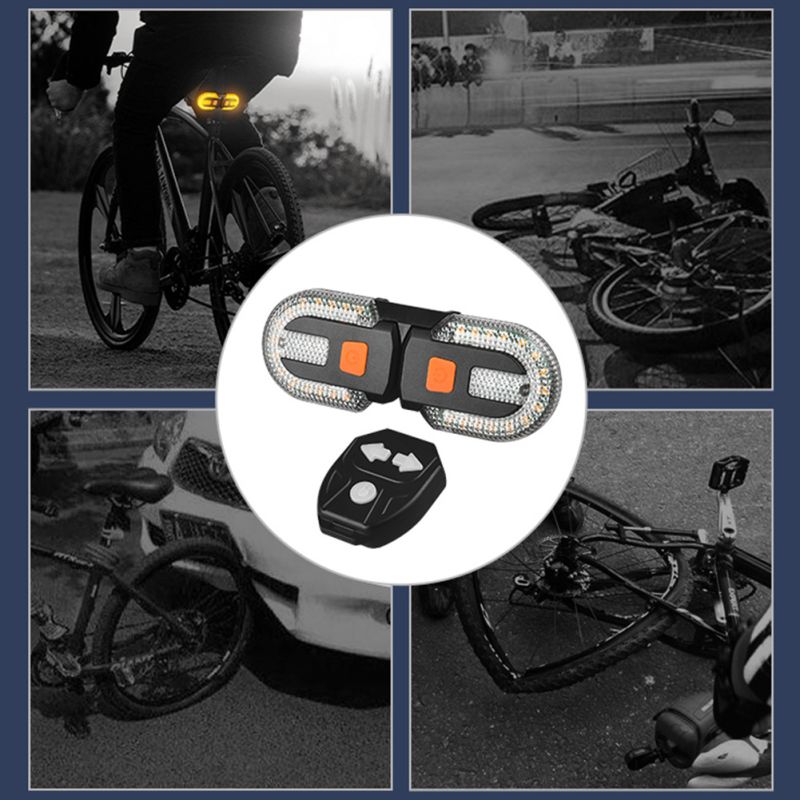 LED Fietslamp USB Oplaadbaar Draadloze Fietsverlichting Veiligheidsaccessoire voor Zichtbaarheid Fietser