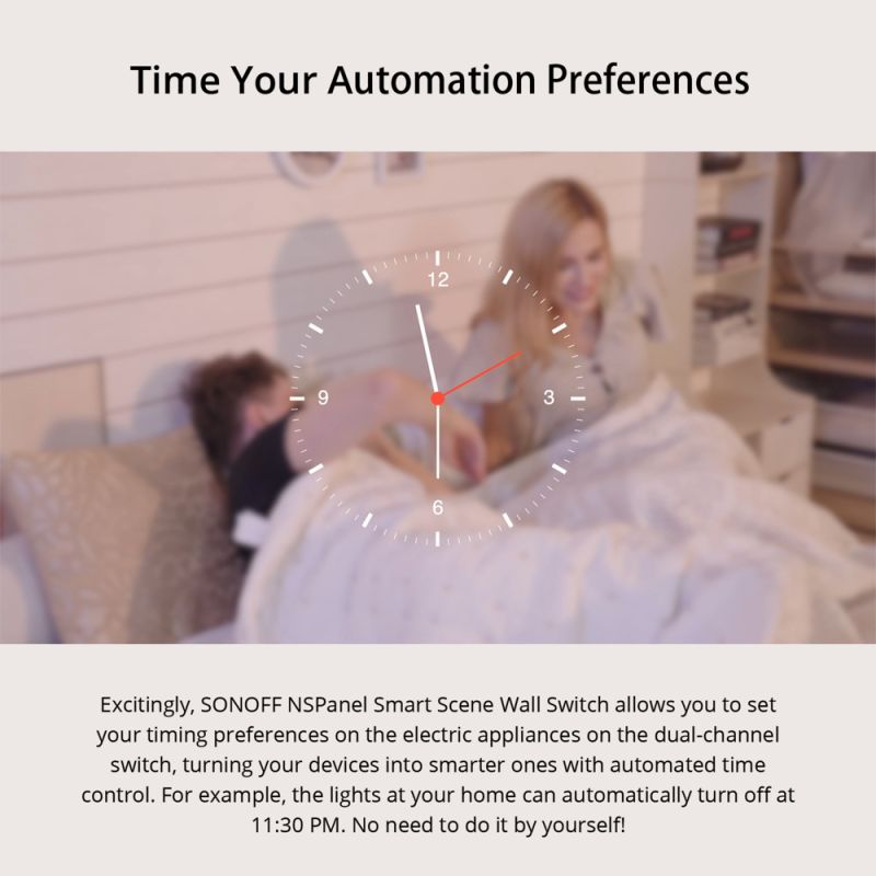 SONOFF NSPanel Slimme Schakelaar WiFi Alles-in-één Bediening Touchscreen Compatibel met Alexa Google Home