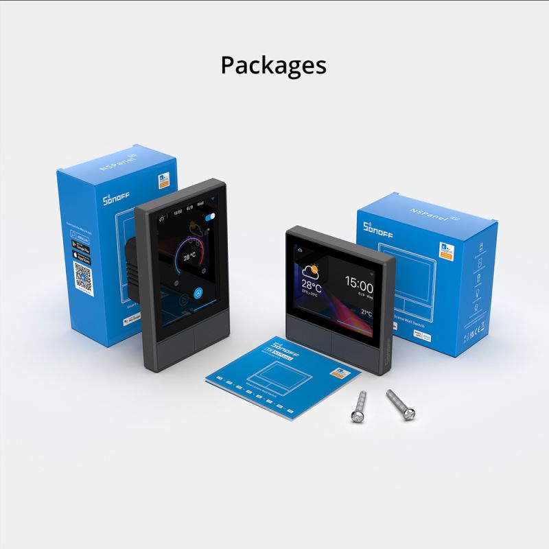 SONOFF NSPanel Slimme Schakelaar WiFi Alles-in-één Bediening Touchscreen Compatibel met Alexa Google Home