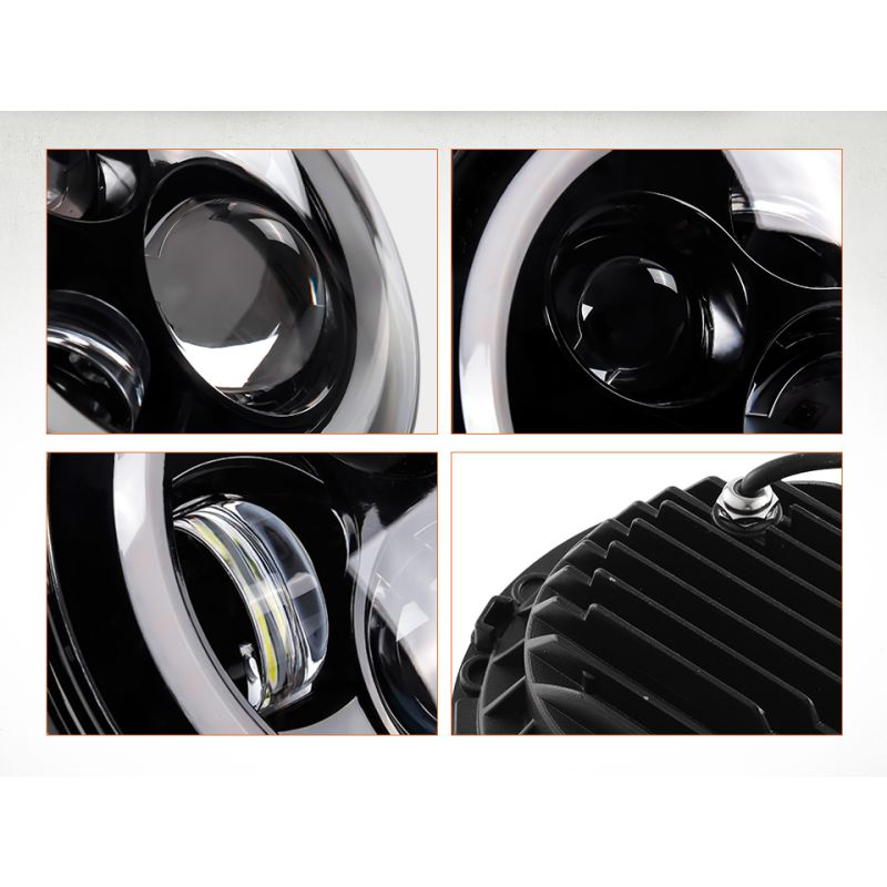 CO LIGHT 7 Inch LED Koplamp H4 voor Jeep Wrangler Veelzijdige Halo Lange Levensduur Weerbestendig Ontwerp