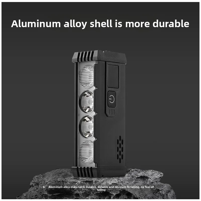 ACRUNU LED Fietslamp 4000 Lumen - USB Oplaadbaar, 4 Modi | Veilige Zichtbare Fietsverlichting