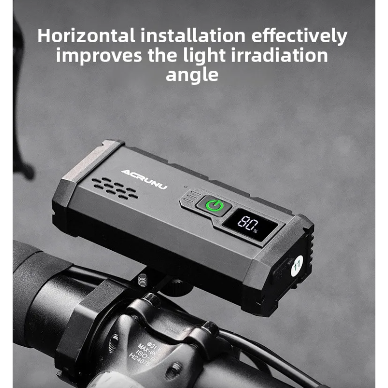 ACRUNU LED Fietslamp 4000 Lumen - USB Oplaadbaar, 4 Modi | Veilige Zichtbare Fietsverlichting