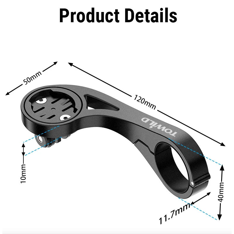TOWILD AS90 Stuurhouder | Fietscomputerhouder | Lichtgewicht & Duurzaam Fietsaccessoire