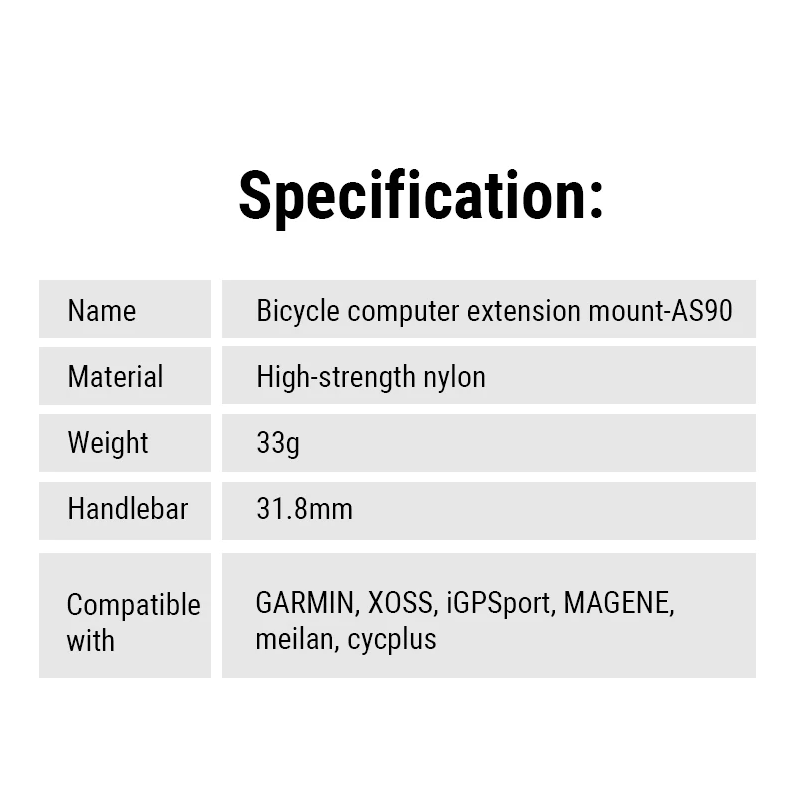 TOWILD AS90 Stuurhouder | Fietscomputerhouder | Lichtgewicht & Duurzaam Fietsaccessoire