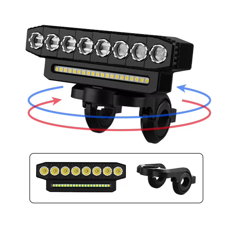USB oplaadbare fietskoplamp en 120dB fietsveiligheidsaccessoire met draadloze bediening voor avontuurlijke fietsers