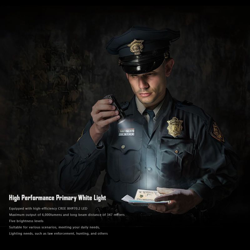 IMALENT BL70 Krachtige LED Zaklamp - 6000 Lumen, Type-C Snel Opladen & OLED Display