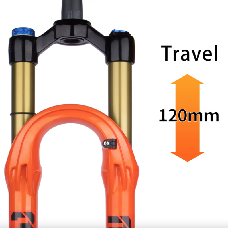 Bolany Mountainbike Vork 27.5/29 inch MTB Luchtvering voor Rijcomfort en Schokabsorberende Outdoor Prestaties